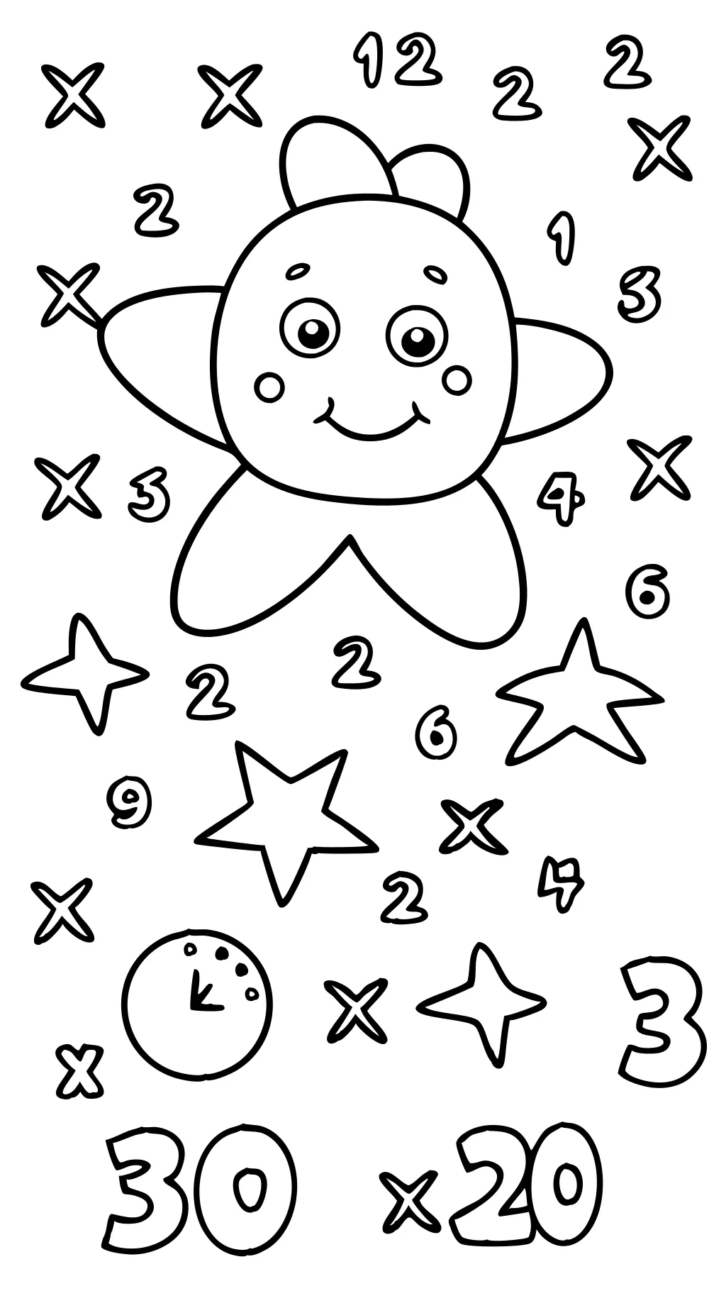 multiplication coloring page